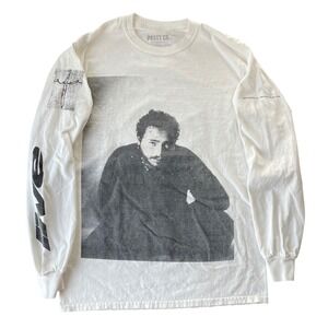 Post Malone 2019 Runaway Tour T Shirt Mens S White Long Sleeve Band Tee Music